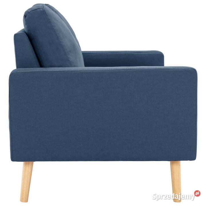 2osobowa sofa niebieska tapicerowana tkaniną mazowieckie Warszawa sprzedam