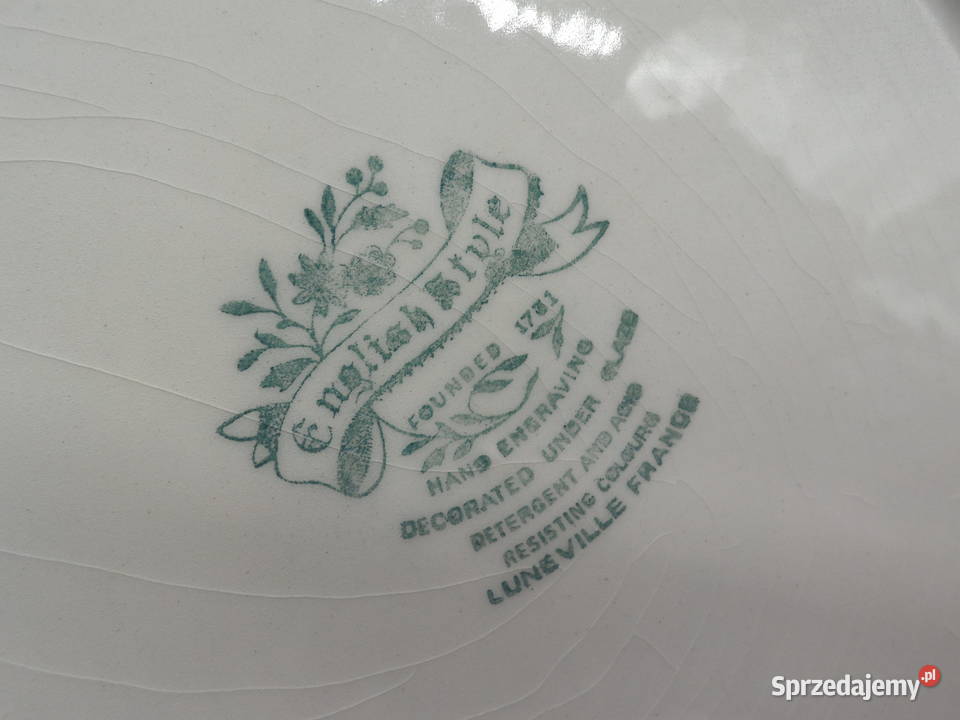Dwa talerze z kolekcji Luneville English Style Raszków