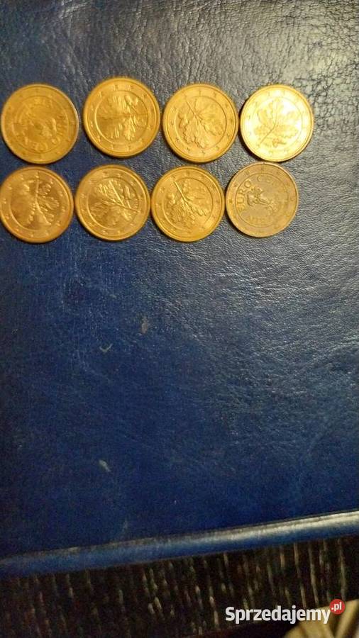 Moneta 1 Eurocent Niemcy Austria 8 sztuk Golub-Dobrzyń