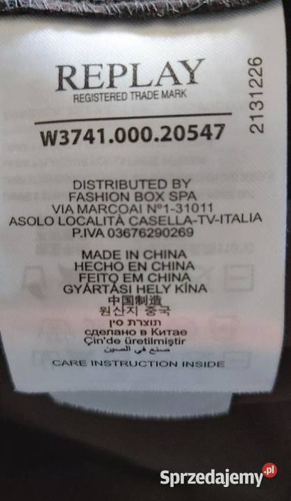 Replay bluzka sportowy top damski S Bez wzoru lubelskie Lublin