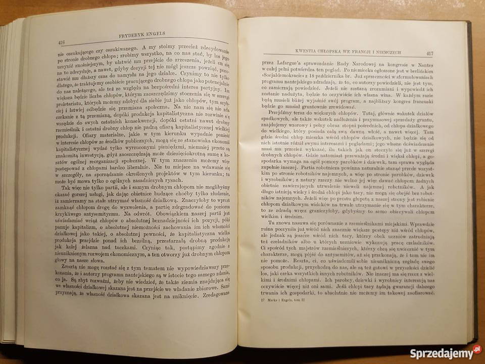 KSIĄŻKA Dzieła wybrane Marks Engels tom II z