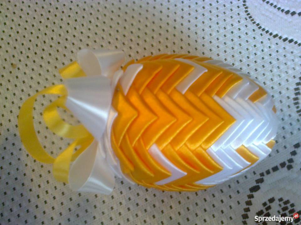 jajko styropianowe ze wstążki wys 13 Dekoracje i ozdoby Nowy Sącz