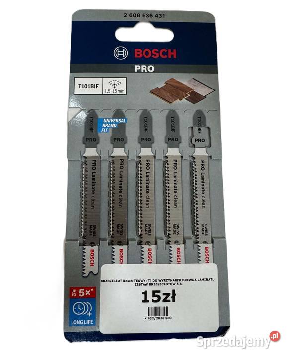 Zestaw brzeszczotów BOSCH T 101 BIF 5