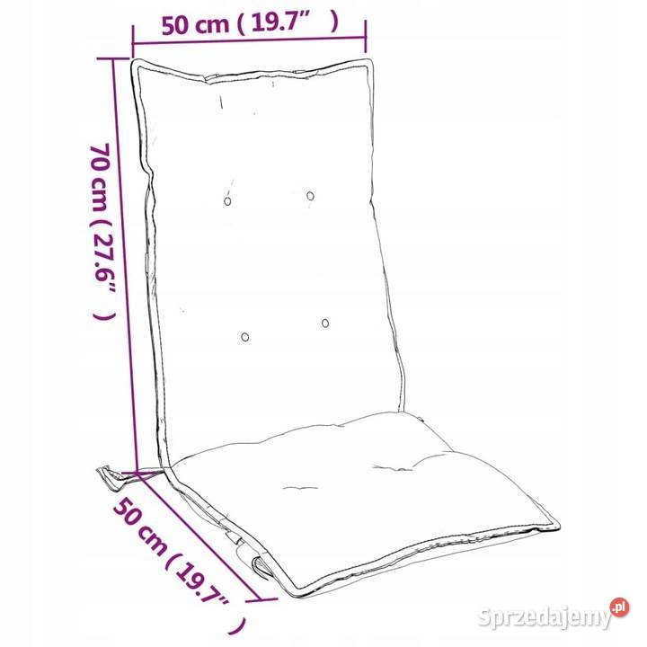 Poduszki ogrodowe na krzesła z wysokim oparciem Warszawa