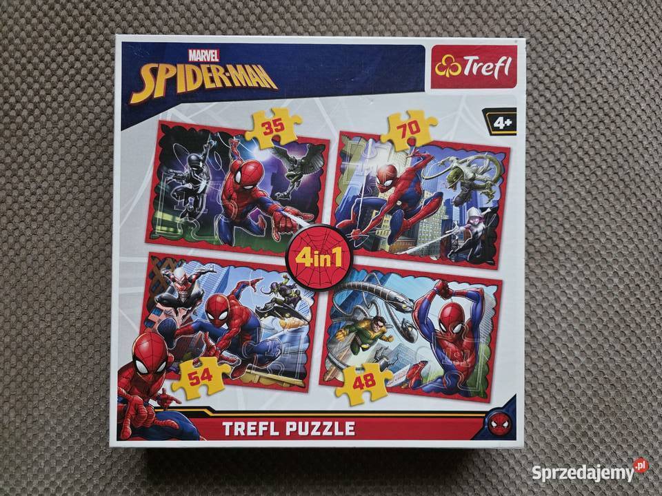 Marvel SpiderMan puzzle 4in1 Trefl Kraków