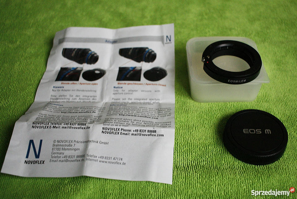 Okazja Adapter Novoflex EOSMLEM Przejściówka