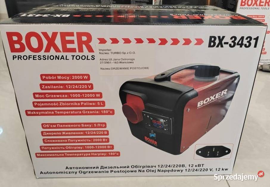 Webasto ogrzewanie postojowe 8kW 12kW 12V 24V Nagrzewnice Dobrzyniewo Duże