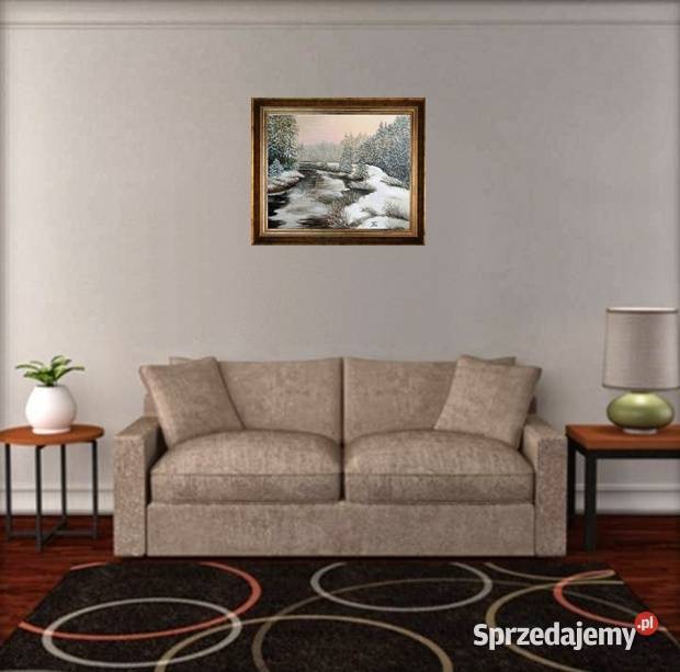 Obraz olejny Zima Obrazki i obrazy Lublin