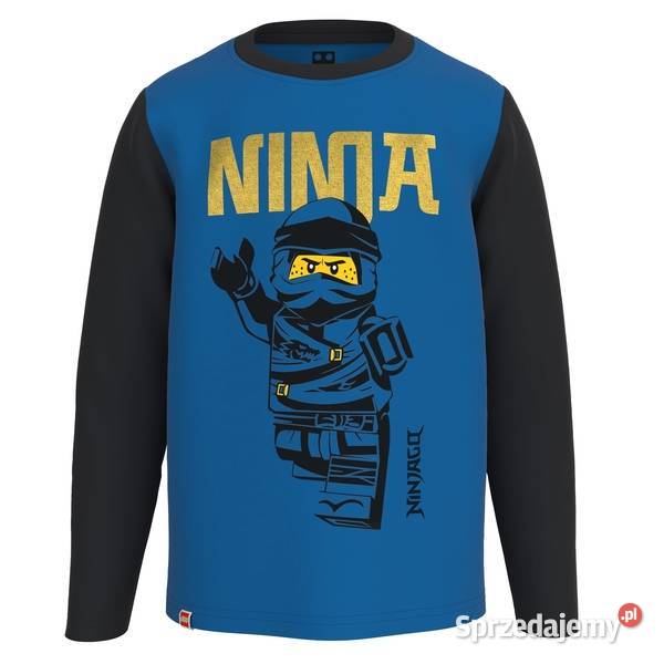 116 Bluza Lego Ninjago niebiesko czarna Kabooki Szczerbice