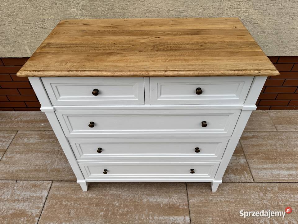 Komoda z szufladami biała szafka mazowieckie Sulbiny sprzedam