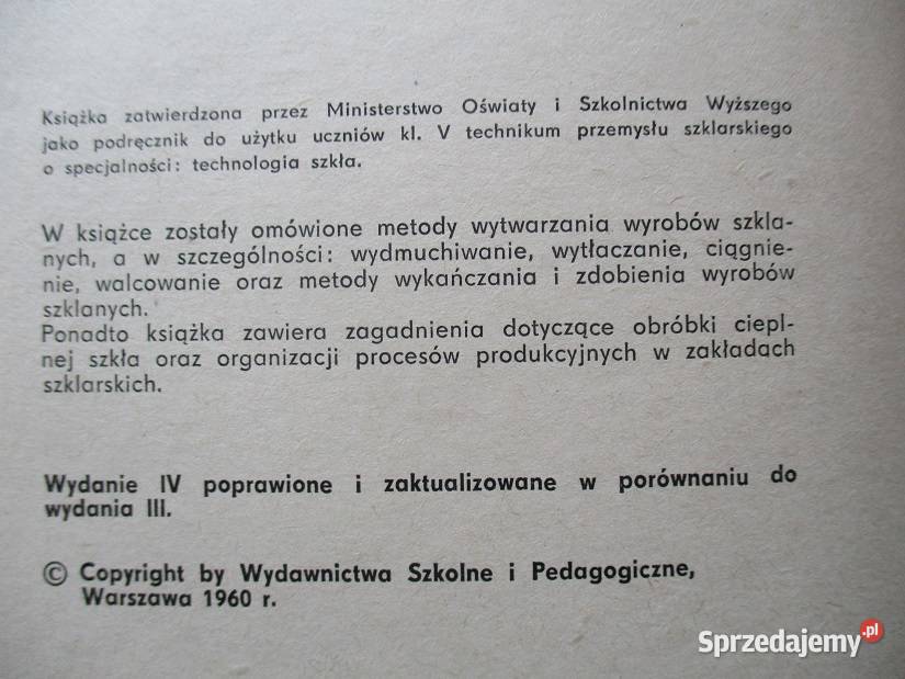 Technologia szkła cz 2 Nowotny szkło szklarstwo