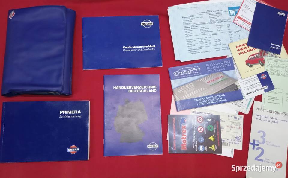 NISSAN PRIMERA P11 Instrukcja książka Pozostałe