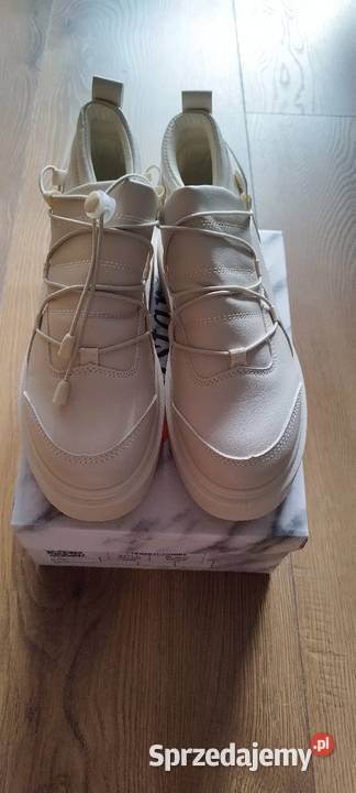 Sneakersy kremowe Gryfice