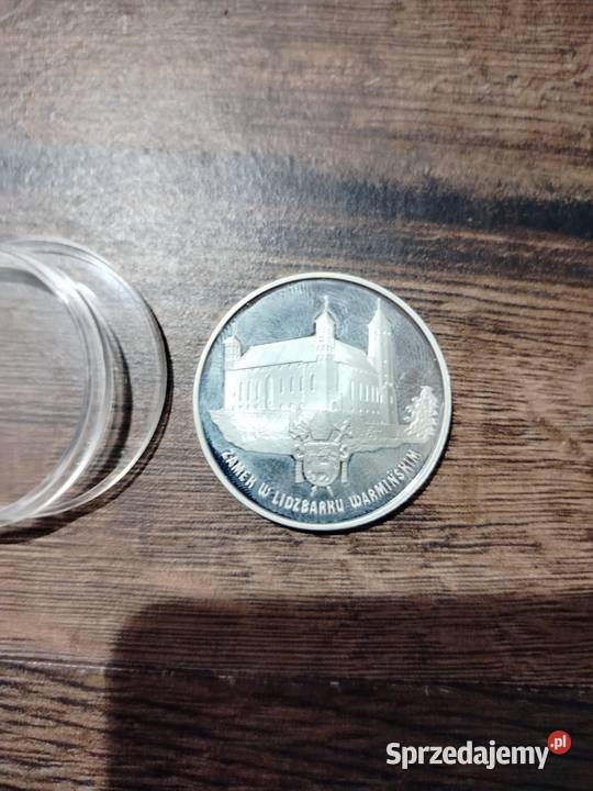 Srebrna Moneta kolekcjonerska 20 z 1996r zamek w