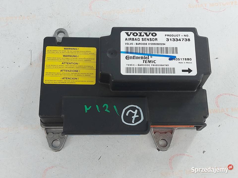 VOLVO C30 12r moduł AIRBAG 31334738 świętokrzyskie Kielce sprzedam