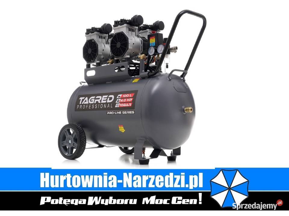 10bar sprężarka bezolejowa 50l 4 tłoki kompresor Nowe