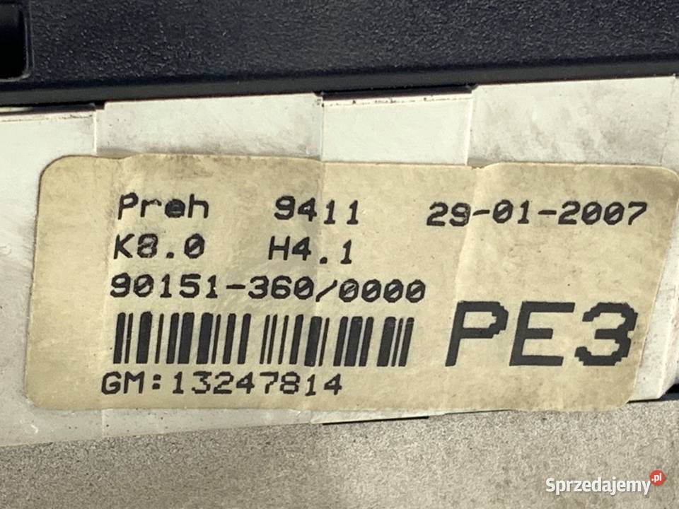 PANEL STEROWANIA NAWIEWU OPEL ASTRA H 13247814