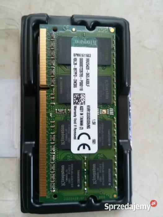 Pamięć 8 GB RAM DDR3 do laptopa Kingston Miłakowo