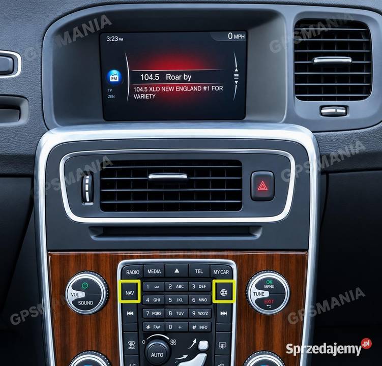 Mapa VOLVO 2026 Sensus S60 S80 V40 V60 V70 XC60 Aleksandrów Łódzki