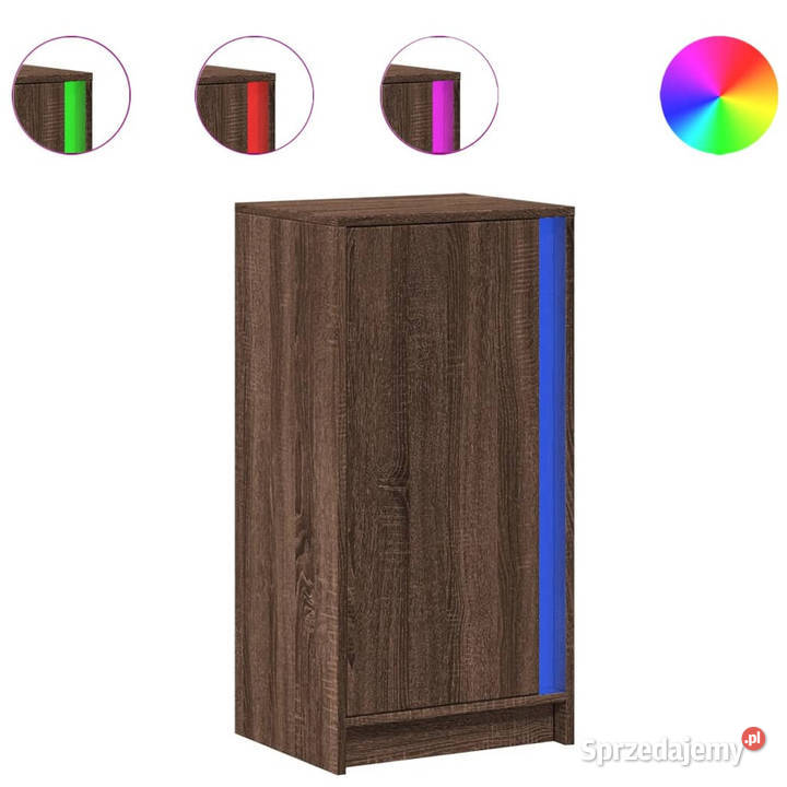 Szafka z LED brązowy dąb 425x34x85 WM852144 Warszawa sprzedam