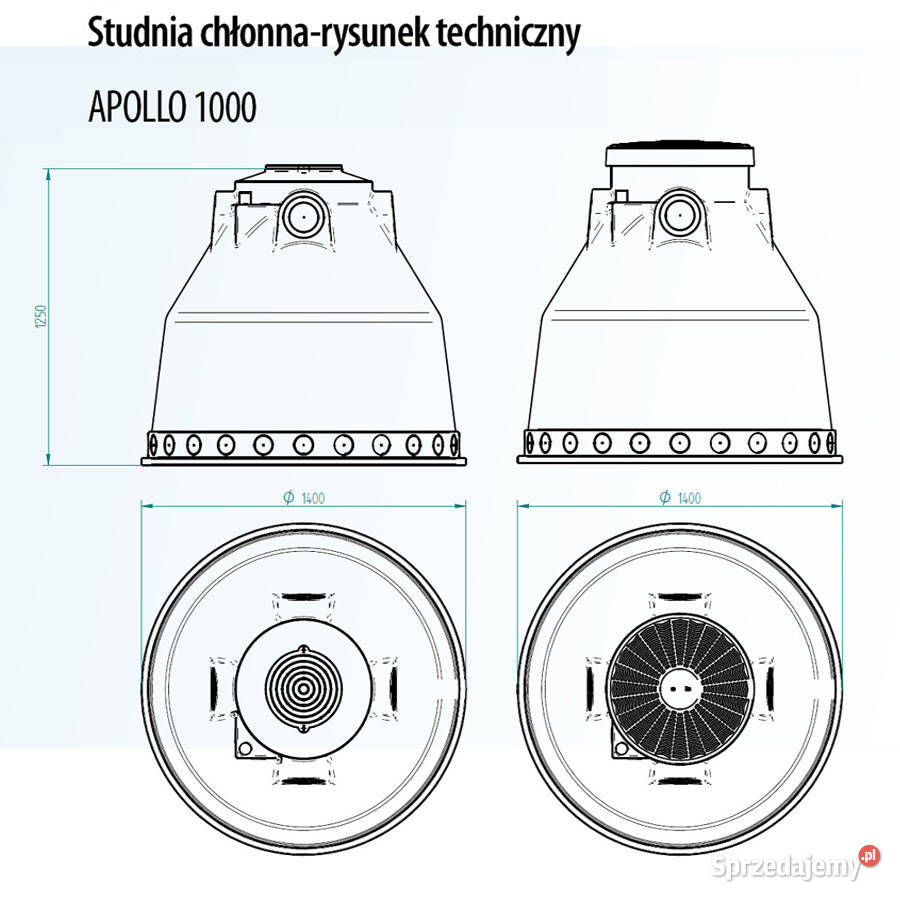 STUDNIA CHŁONNA APOLLO 1000 Z Pokrywą Wrocław