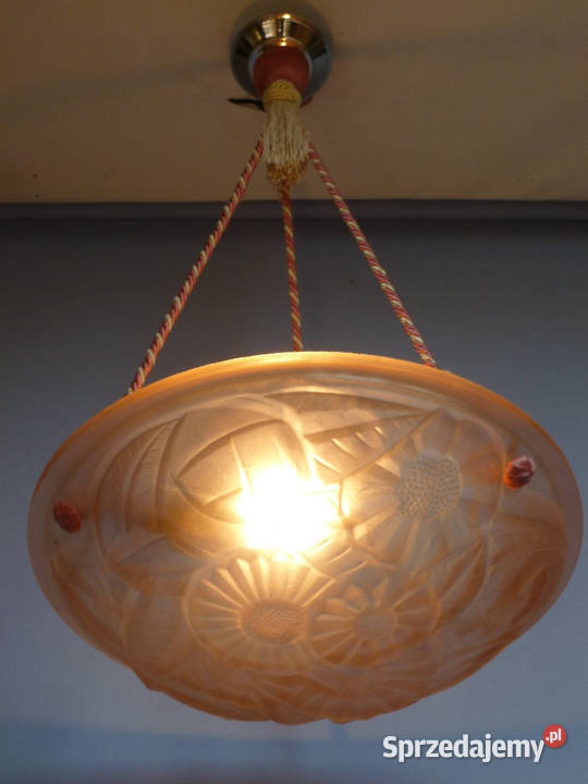 Stara oryginalna ampla art deco o ciekawej Wieliczka