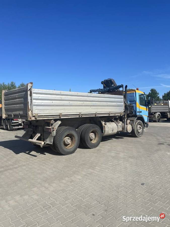Volvo FM 3stronna wywrotka z HDS HIAB 125