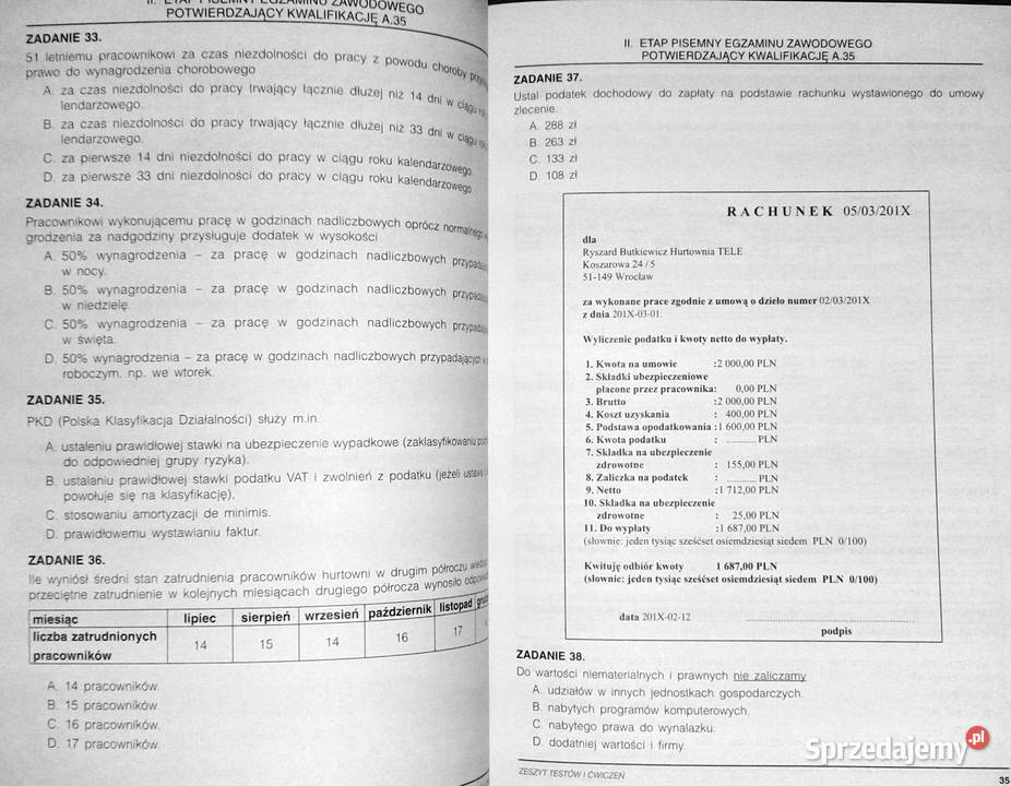 Zeszyt testów i ćwiczeń Bożena Padurek Chełm sprzedam