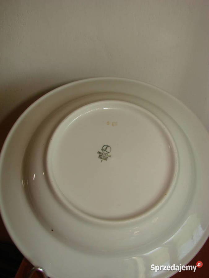 Lubiana wzór kaszubski talerz obiadowy PRL Pruszcz Gdański