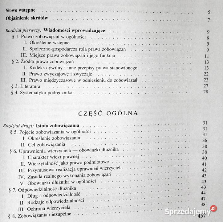 Zobowiązania Zarys wykładu Witold Czachórski Chełm