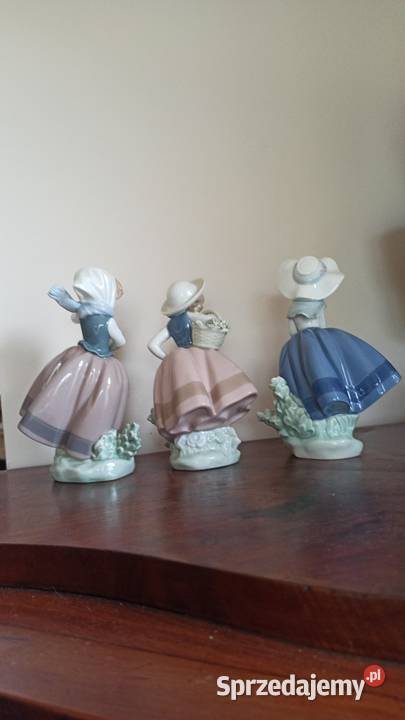 Figurka dziewczynka z koszykiem Lladro pomorskie