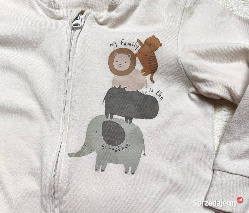 Pajacyk pajac piżama bawełna beż 80 niemowlaka zachodniopomorskie Szczecin