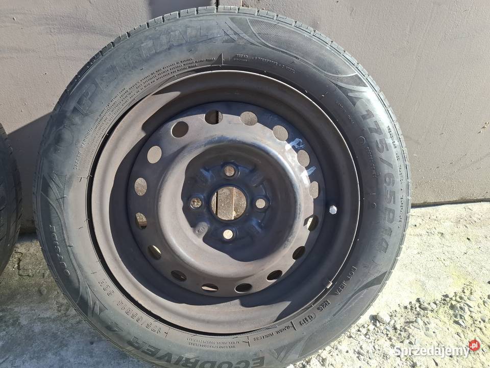 Felgi stalowe 14 Toyota Yaris z oponami letnimi śląskie Katowice