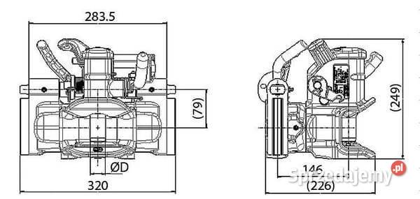 Zaczep transportowy 320 mm Sauermann HS17101KU32 Kamionna