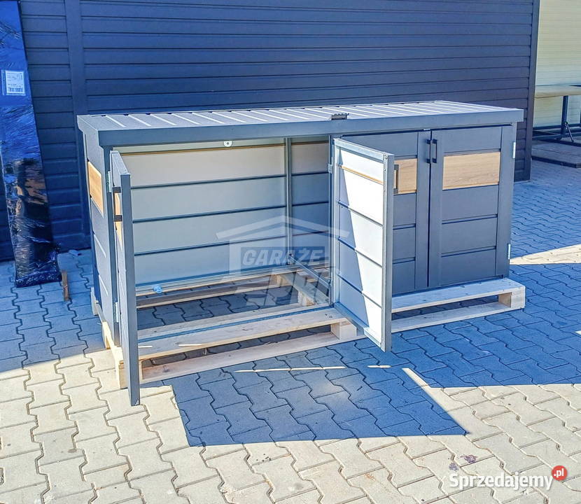 Zabudowa koszy na śmieci wiata obudowa Dąbrowa Górnicza