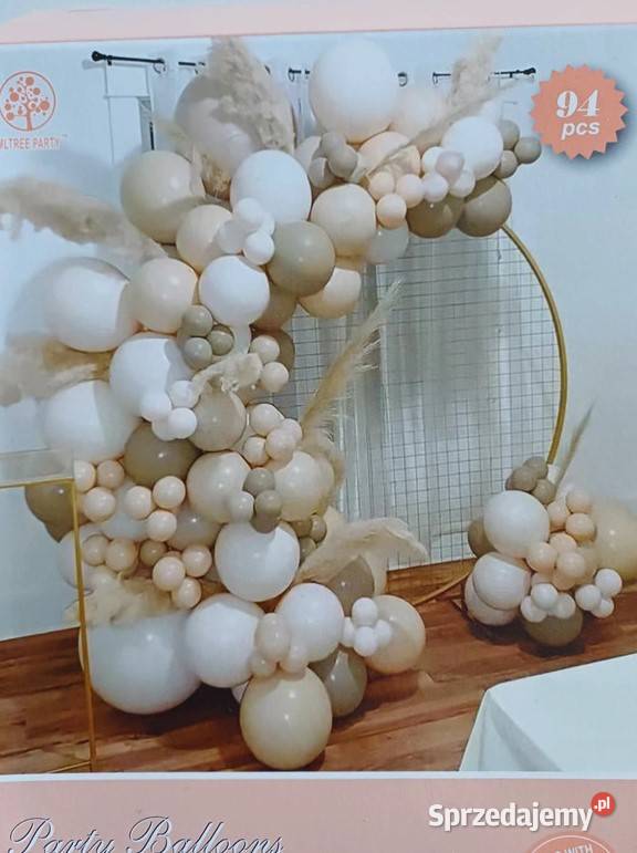 balonowa dekoracja balony latte boho beż beżowa beżowy sprzedam