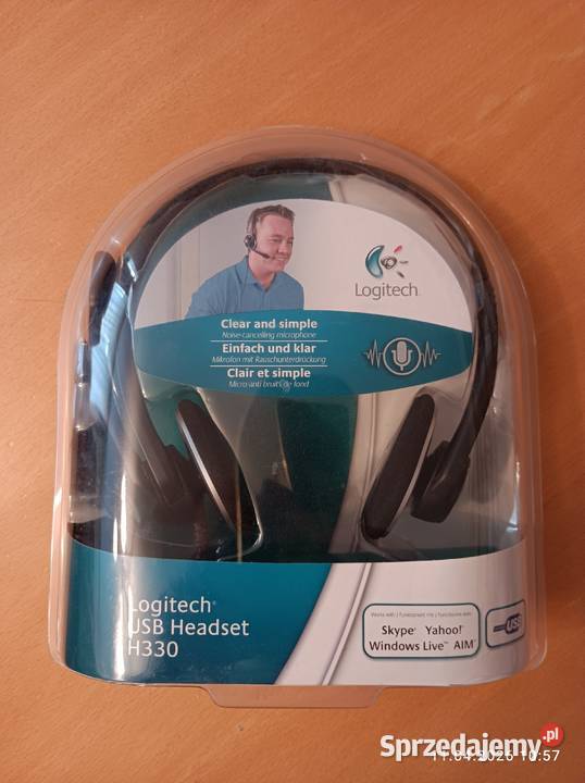 Słuchawki USB z mikrofonem Logitech USB Headset mazowieckie