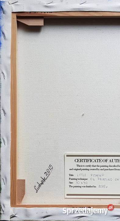 LITTLE FISHING 30 x 40 olej na płótnie 2015 Kraków