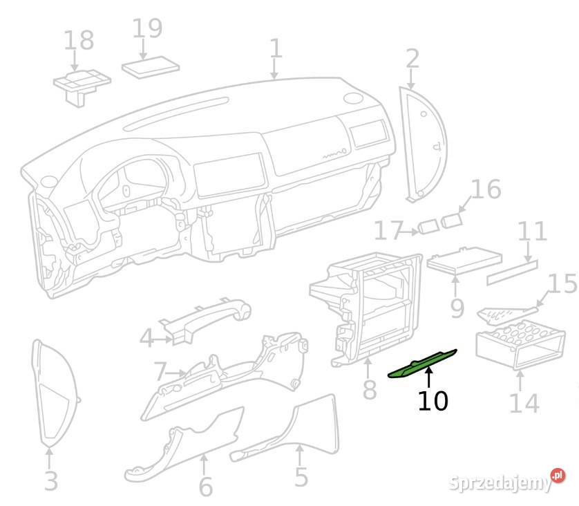 VW Golf 4Bora zaślepka złącza OBD 1J0 858 035 w Legnica