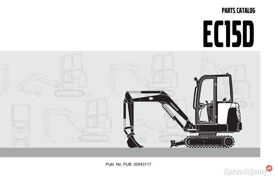 Volvo EC55B EC15D EC25 katalog cześci zamiennych Kielce