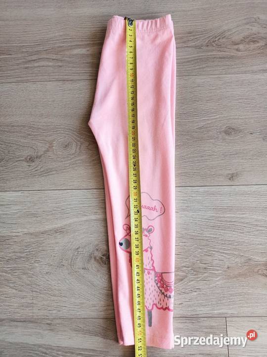 Legginsy getry dziewczęce różowe lamy 98 Płock