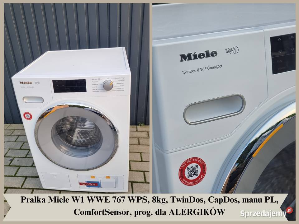 Pralka Miele W1 WWE767WPS 8 TwinDos CapDos prog Wrocław