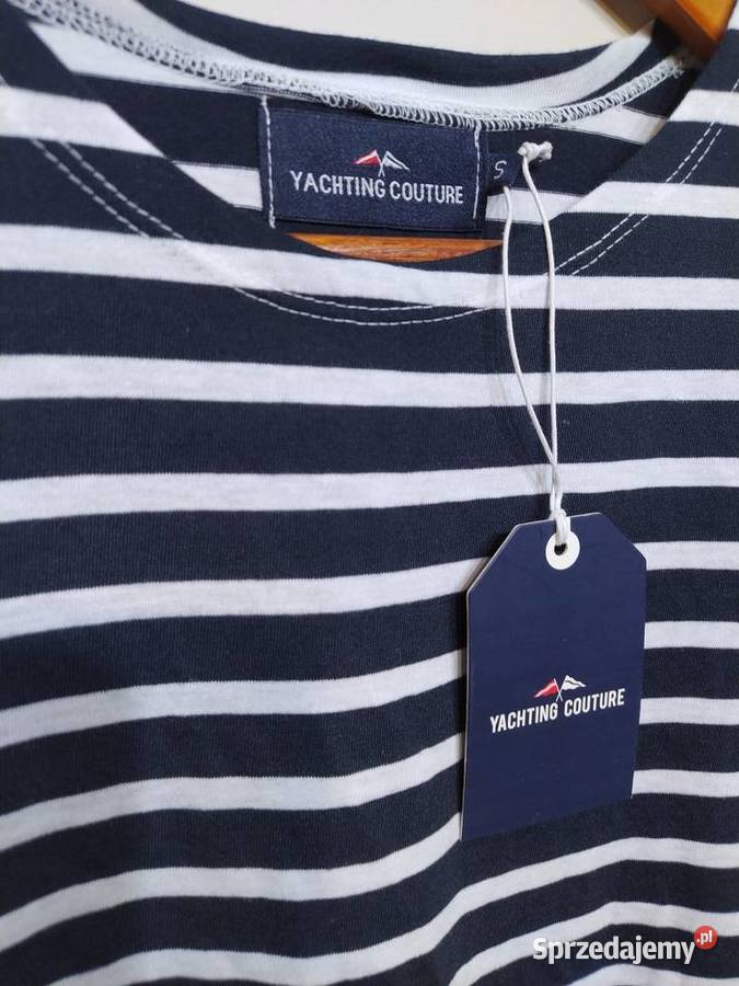 Yachting Couture S bluzka tunika paski czarne małopolskie Kraków