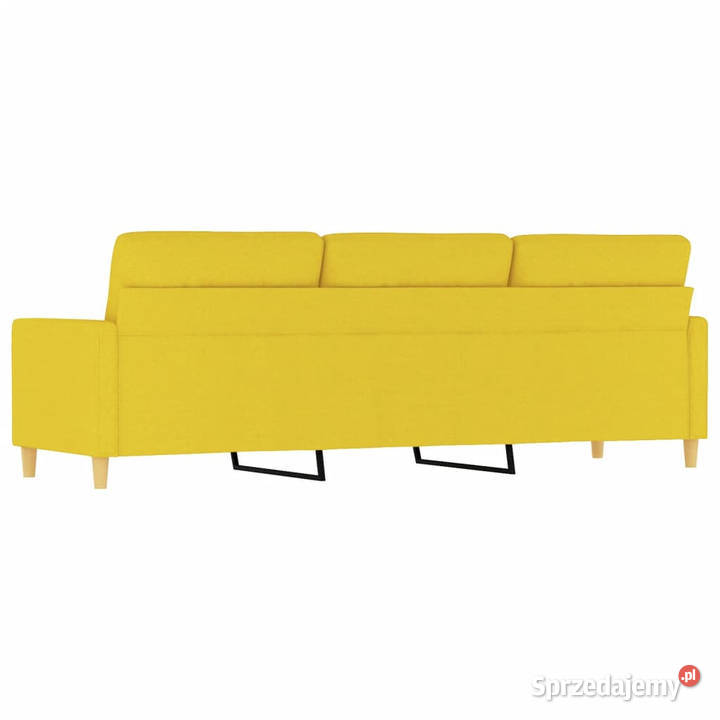 Sofa 3osobowa jasnożółta 180 tapicerowana mazowieckie Warszawa sprzedam