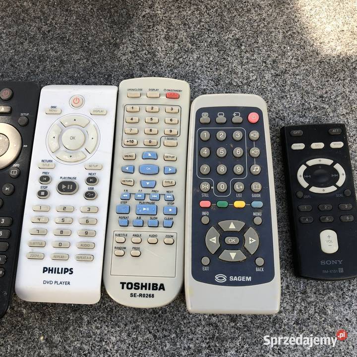 Pilot piloty tv DVD Hi Fi Toshiba Sony Pioneer