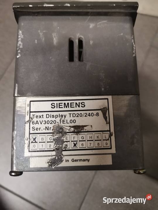 Panel operatorski siemens TD202408 Władysławów