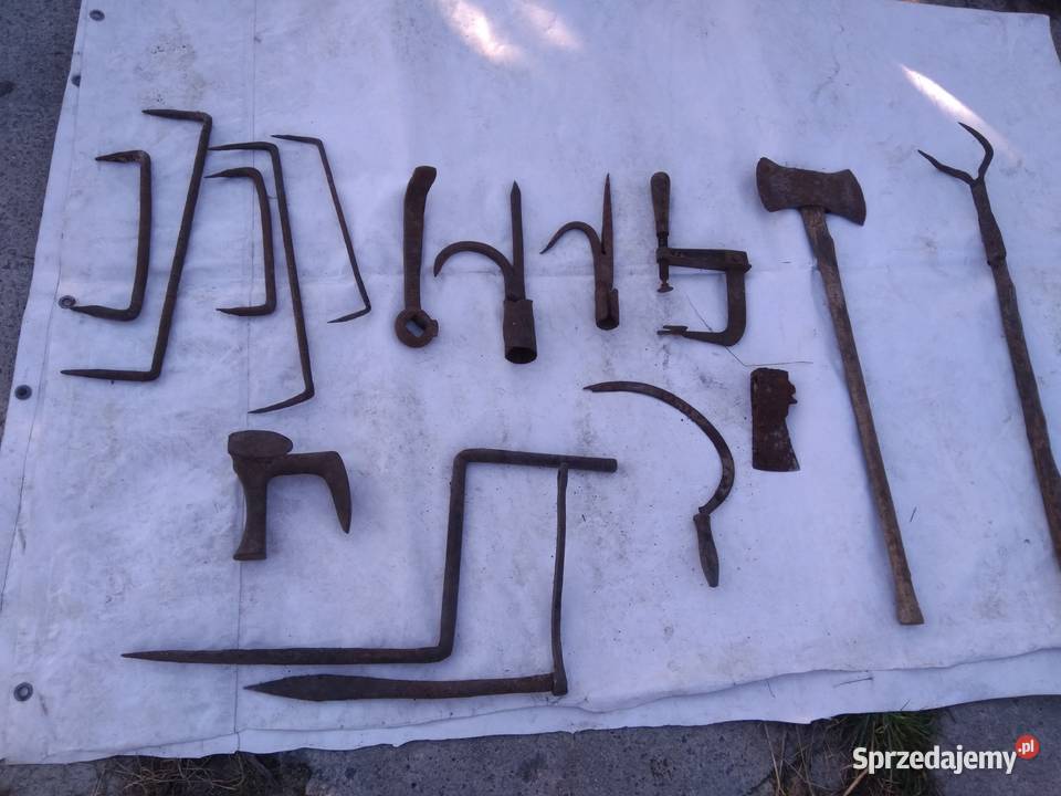Różne stare rzeczy kowadło szewskie sierp Lublin