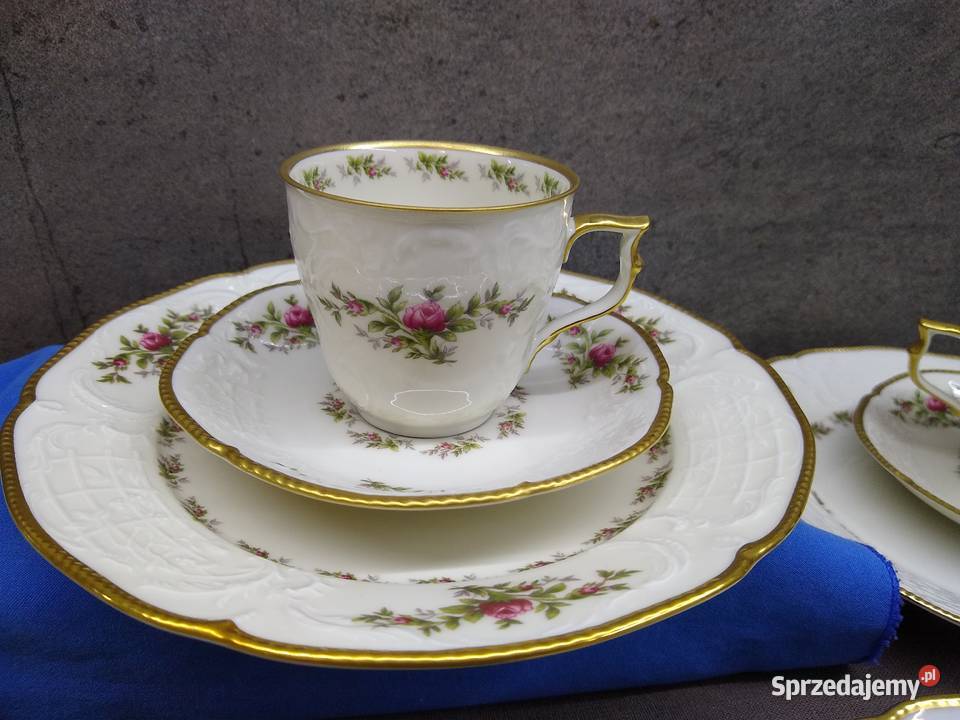 Rosenthal Sanssouci Moosrose zestaw kawowy Kalisz
