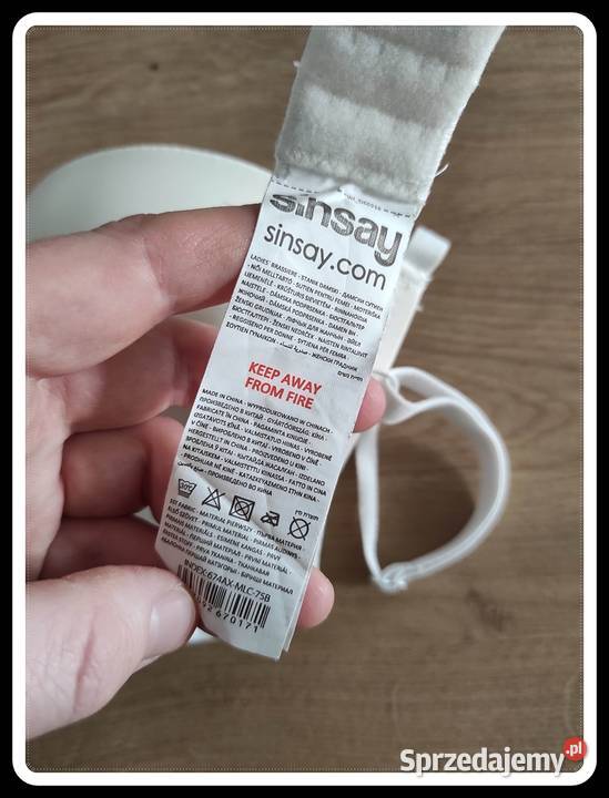 Sinsay biustonosz stanik 75B stan Płock