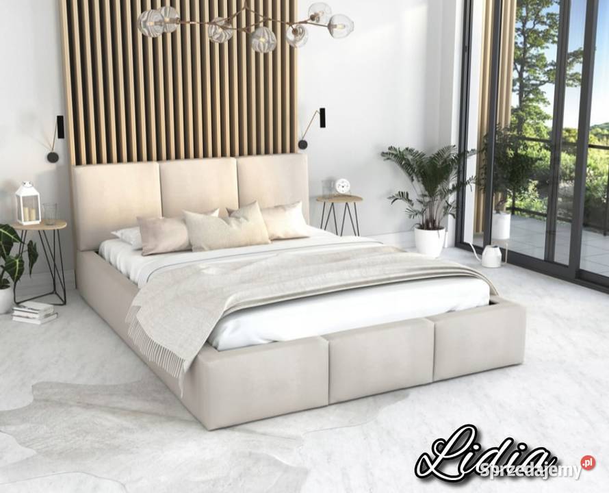 Łóżko Lidia z pojemnikiem na pościel stelaż Ostrów Wielkopolski